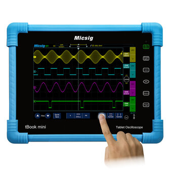 Micsig TO1104 100 MHz digitale tablet oscilloscoop 4CH 28 Mpts 1GSa / s oscilloscoop