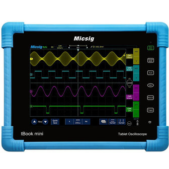 Micsig TO1104 100 MHz digitale tablet oscilloscoop 4CH 28 Mpts 1GSa / s oscilloscoop