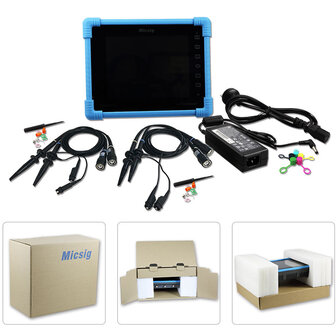 Micsig TO1104 100 MHz digitale tablet oscilloscoop 4CH 28 Mpts 1GSa / s oscilloscoop